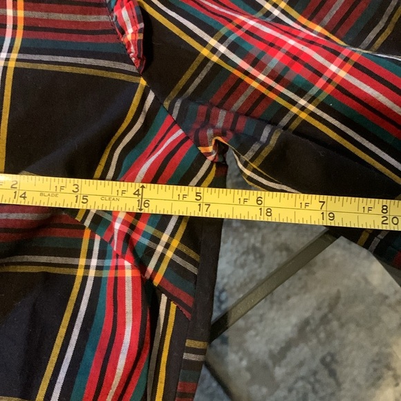 J Crew  Holiday dress size 4 tartan plaid Christmas button up ruffle long sleeve - Picture 8 of 14